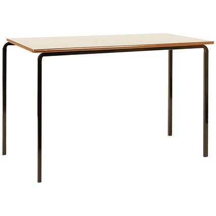 Jemini MDF Edged Class Table 1200x600x590mm Beech/Black (Pack of 4)