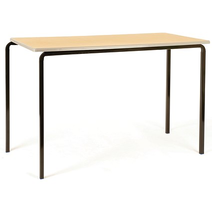 Jemini MDF Edged Classroom Table 1100x550x590mm Beech/Silver (Pack of 4)
