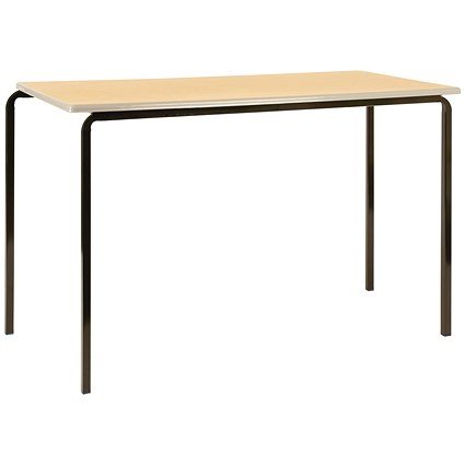 Jemini MDF Edged Classroom Table 1200x600x590mm Beech/Silver (Pack of 4)