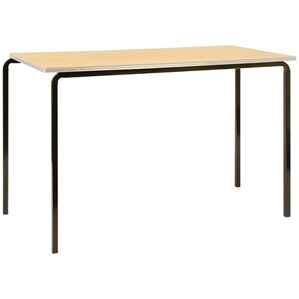 Jemini Polyurethane Edged Class Table 1100x550x590mm Beech/Black (Pack of 4)