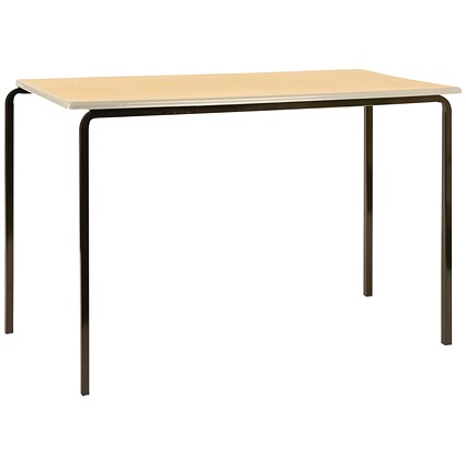 Jemini Polyurethane Edged Class Table 1200x600x590mm Beech/Black (Pack of 4)