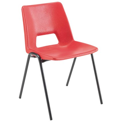 Jemini Classroom Chair / 430mm / 11 - 14 Years / Red