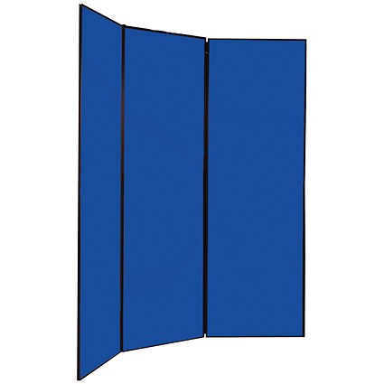 Q-Connect Multi-Fold Jumbo Display System, 2400x1800mm, Blue