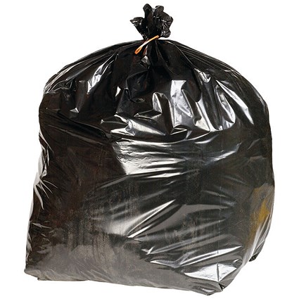2Work Extra Heavy Duty Refuse Sack, 90 Litre, Black, Pack of 200 2Work Extra Heavy Duty Refuse Sack, 90 Litre, Black, Pack of 200