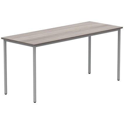 Polaris Rectangular Multipurpose Table, 1600x600mm, Grey Oak