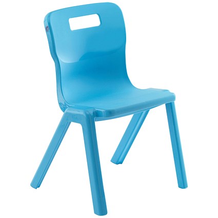 Titan One Piece School Chair, Size 2, Sky Blue