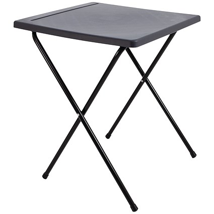 Titan Folding Exam Desk 600x600x710mm Polypropylene Charcoal
