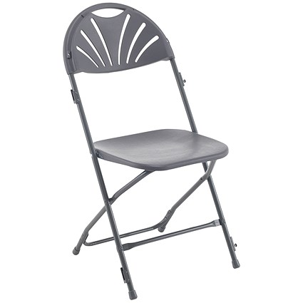 Titan Folding Chair, 445x460x870mm, Charcoal