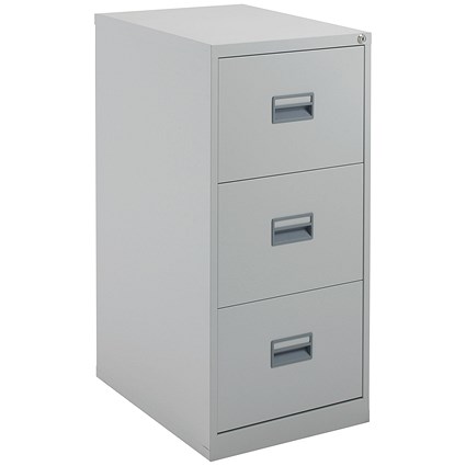 Talos Foolscap Filing Cabinet, 3 Drawer, Grey