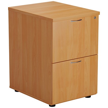 Jemini Foolscap Filing Cabinet, 2 Drawer, Beech Jemini Foolscap Filing Cabinet, 2 Drawer, Beech