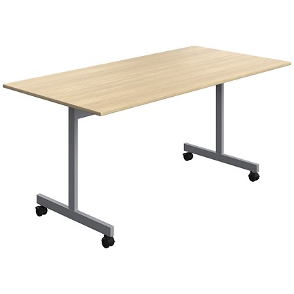 Serrion Rectangular Tilt Table, 1600x800mm, Oak