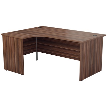 Jemini 1800mm Corner Desk, Left Hand, Panel End Leg, Walnut Jemini 1800mm Corner Desk, Left Hand, Panel End Leg, Walnut