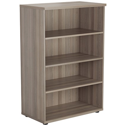 Jemini Medium Wooden Bookcase, 3 Shelves, 1200mm High, Grey Oak Jemini Medium Wooden Bookcase, 3 Shelves, 1200mm High, Grey Oak
