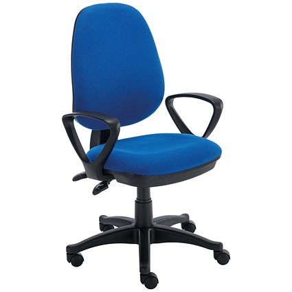 Astin Nesta Operator Chair with Fixed Arms, Blue