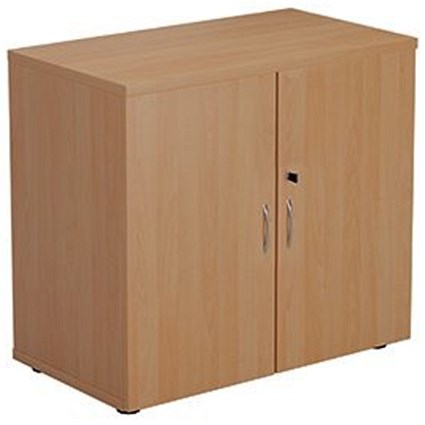 Jemini Desk High Wooden Cupboard, 1 Shelf, 730mm High, Beech Jemini Desk High Wooden Cupboard, 1 Shelf, 730mm High, Beech