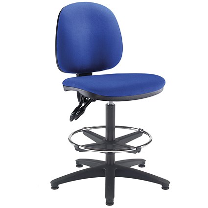 Arista High Rise Chair, Adjustable Footrest, Blue