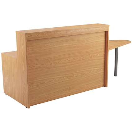 Jemini Reception Unit with Extension, 1400x800x740mm, Oak Jemini Reception Unit with Extension, 1400x800x740mm, Oak