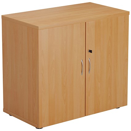 First Desk High Wooden Storage Cupboard, 1 Shelf, 730mm High, Beech First Desk High Wooden Storage Cupboard, 1 Shelf, 730mm High, Beech