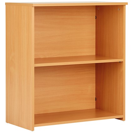 Serrion Premium Low Bookcase, 1 Shelf, 800mm High, Beech