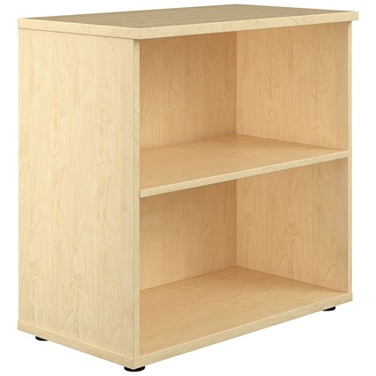 Jemini Low Bookcase, 1 Shelf, 800mm High, Maple