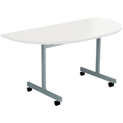 Jemini Semi-circular Tilt Table, 1400mm, White