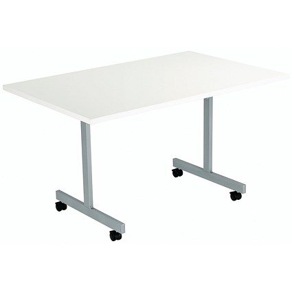 Jemini Rectangular Tilt Table, 1200x700mm, White