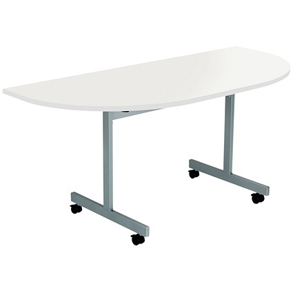 Jemini Semi-circular Tilt Table, 1600mm, White