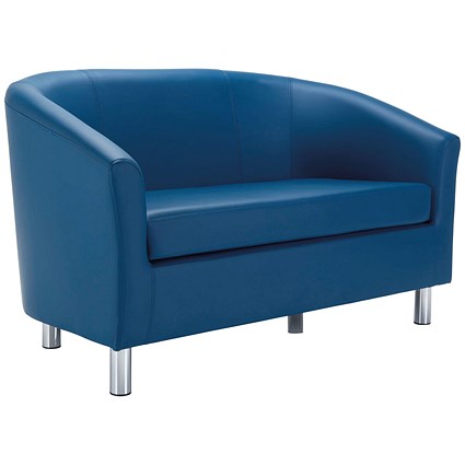 Jemini Tub Polyurethane Sofa, Blue