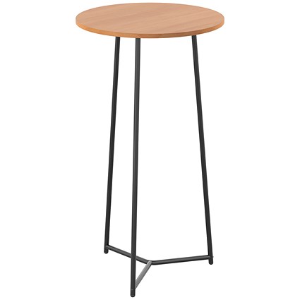 Jemini Trinity Round Table, 600mm Diameter, 1110mm High, Beech