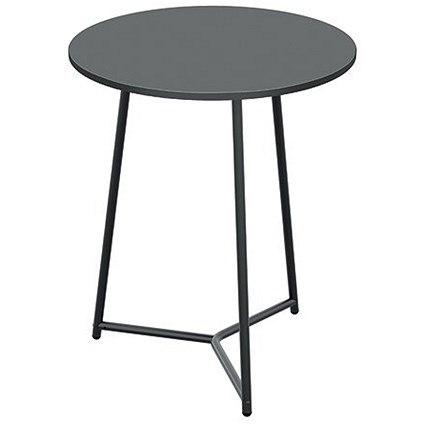 Jemini Trinity Round Table, 800mm Diameter, 735mm High, Black