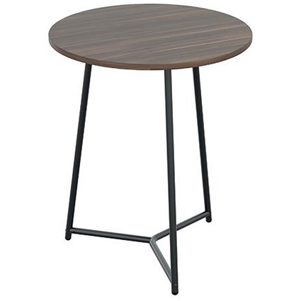 Jemini Trinity Round Table, 800mm Diameter, 735mm High, Walnut