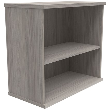 Astin Desk High Bookcase, 1 Shelf, 730mm High, Grey Oak