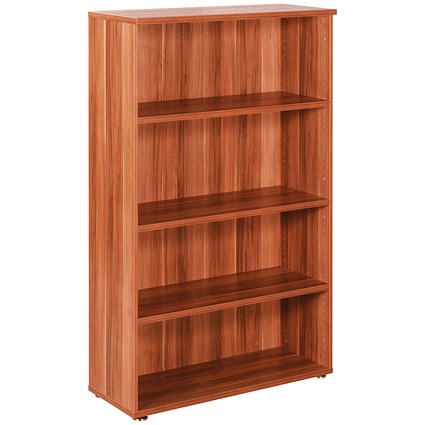 Avior Medium Bookcase, 1600mm High, Cherry