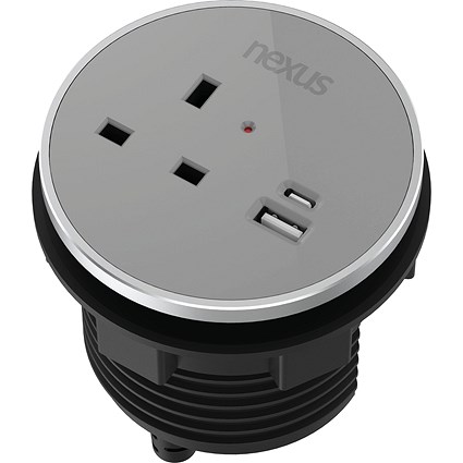 Nexus In Desk Power Module, Grey