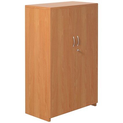 Serrion Premium Medium Cupboard, 2 Shelves, 1200mm High, Beech