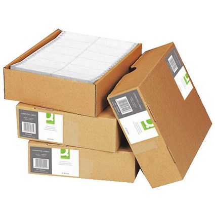 Q-Connect Computer Label, 89x36mm, 1 Across the Web, Pack of 8000
