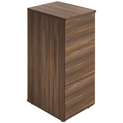 Jemini Foolscap Filing Cabinet, 3 Drawer, Walnut Jemini Foolscap Filing Cabinet, 3 Drawer, Walnut