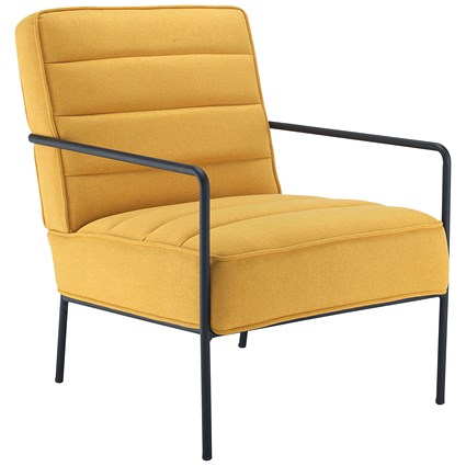 Jemini Wire Frame Reception Armchair, Mustard