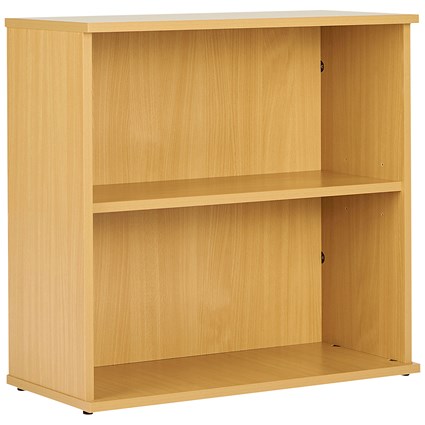 Serrion Premium Desk High Bookcase, 1 Shelf, 726mm High, Oak Serrion Premium Desk High Bookcase, 1 Shelf, 726mm High, Oak