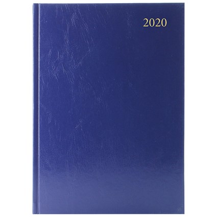 2020 Appointment Diary A4, Day Per Page, Blue