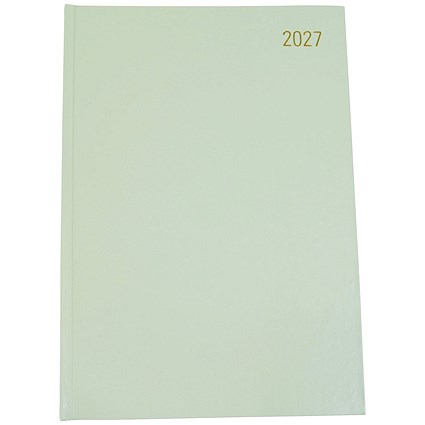 5 Star Desk Diary Day Per Page Appointment A4 Sage Green 2027