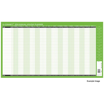 Q-Connect Holiday Planner, Unmounted, 754x410mm, 2026