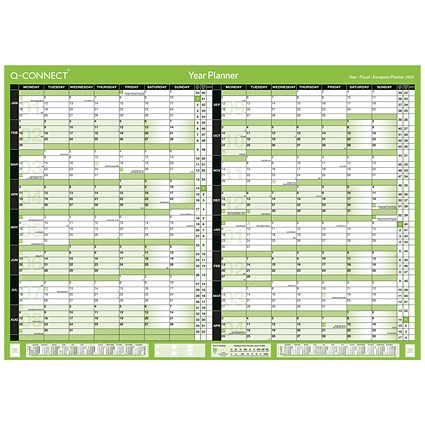 Q-Connect 16 Month Planner A1 2023-24