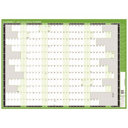 Q-Connect Compact Year Planner Unmounted 590 x 420mm 2021