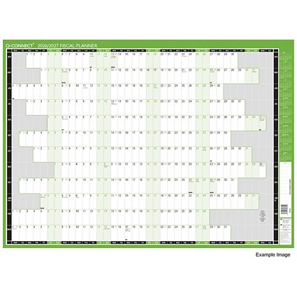 Q-Connect Compact Year Planner, Unmounted, 590x420mm, 2026