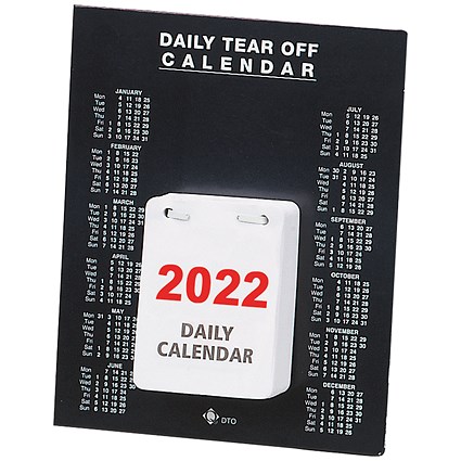 Daily Tear Off Desk Calendar 2022
