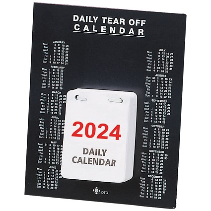Daily Tear Off Desk Calendar 2024
