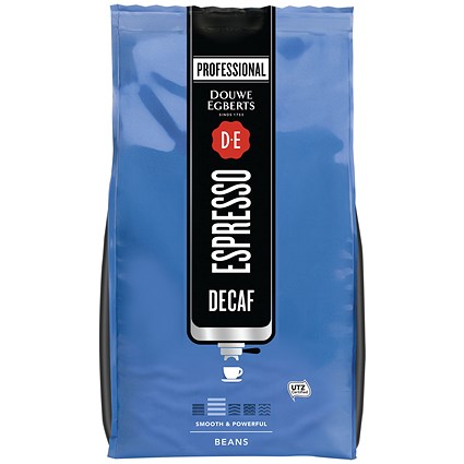 Douwe Egberts Espresso Dark Roast Decaf Coffee Beans, 500g