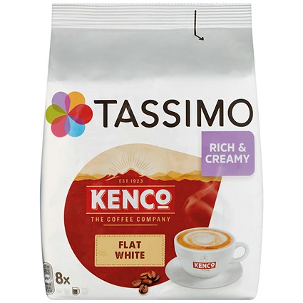 Tassimo Kenco Flat White Pods (Pack of 8)