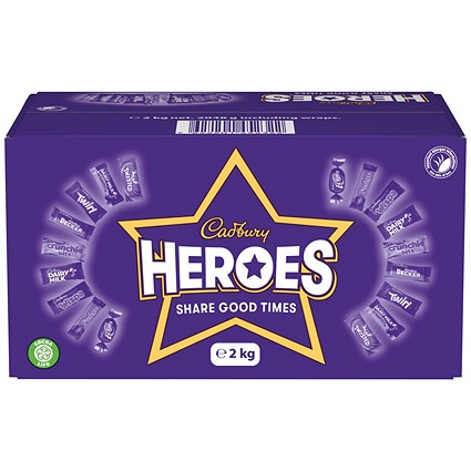 Cadbury Heroes Chocolates Bulk Share Box, 2kg